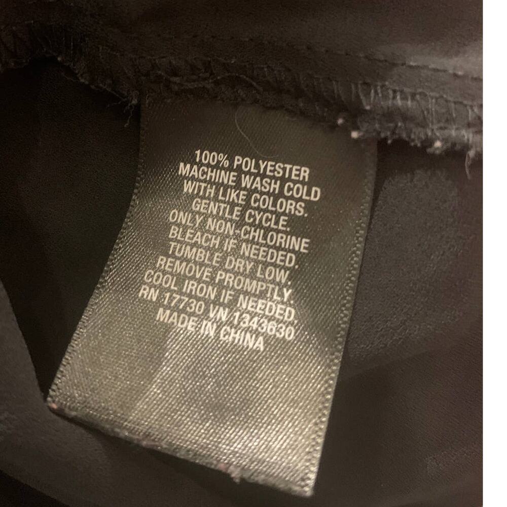 Mossimo Large Flowy V-Neck Sleeveless Polyester Hi Low Sheer Tank Top Blouse - Picture 5 of 5